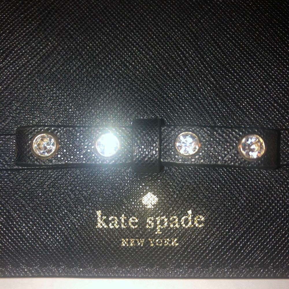 Kate Spade black Laurel Way jeweled wallet - Picture 2 of 8